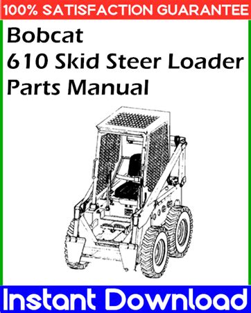 610 bobcat skid steer parts|bobcat 610 parts manual.